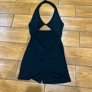 SHEIN Black Halter Jumpsuit